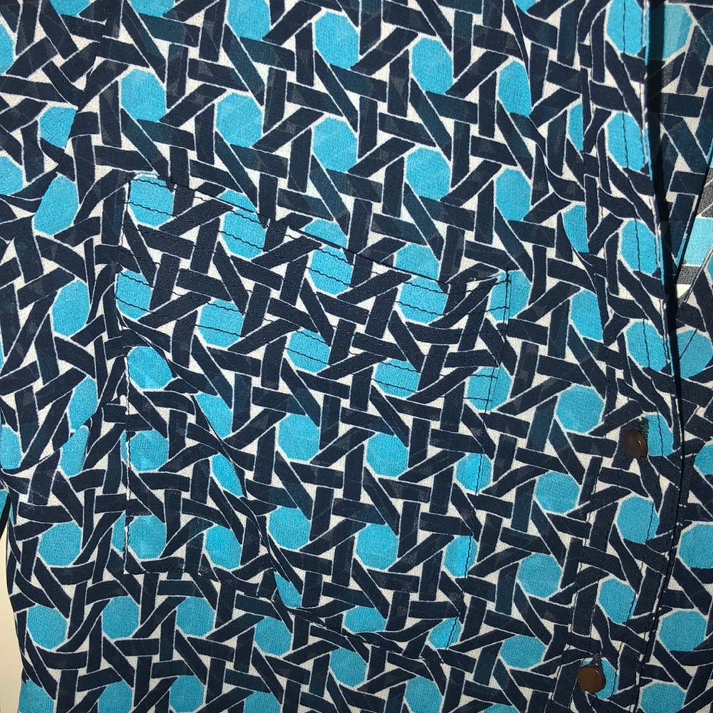 BR shirt symmetrical print brass buttons - Picture 7 of 7